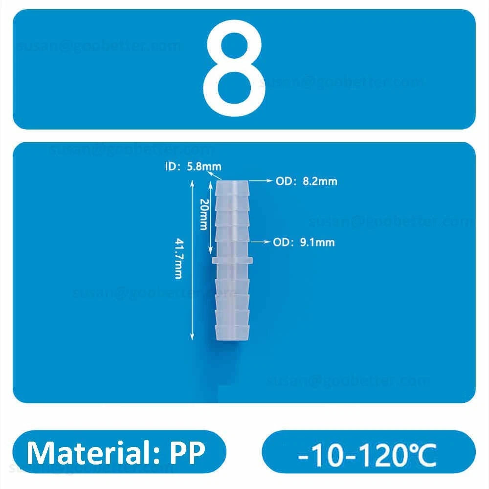 Plastic Barbed Hose Connectors — T-Piece, Elbow & Straight Fittings for Air & Water Lines
