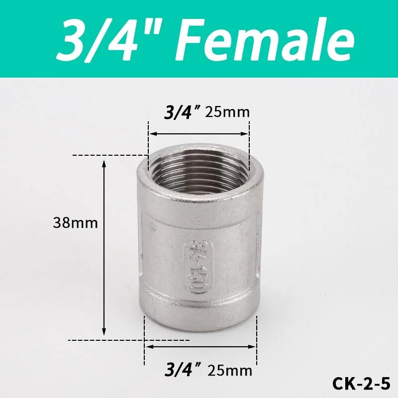 Stainless Steel BSP Pipe Fittings — Plug, Nipple, Elbow, T-Piece & More (1/8" to 4")