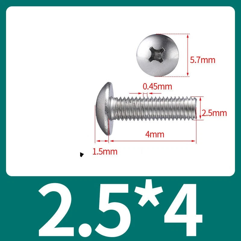 Phillips Flat Head Machine Screws M2-M8 | A2/A4 Stainless Steel