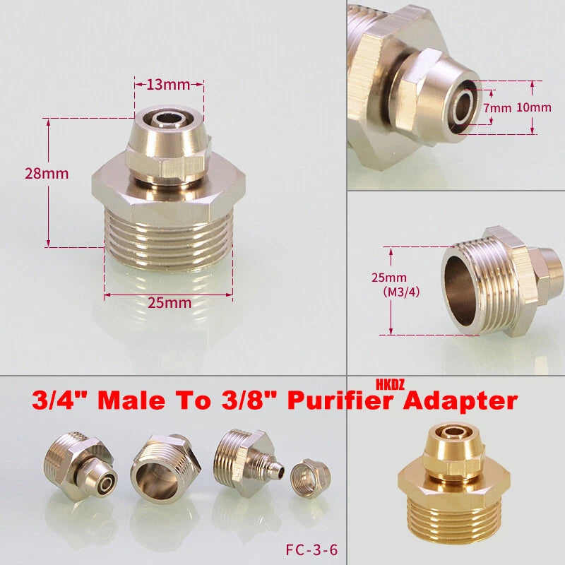 Brass Faucet Adapters Purifier Aerator Water Female Male Fittings Tap Connector
