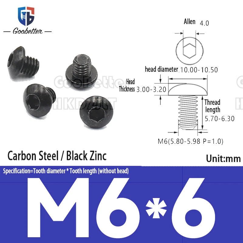 Large Flat Head Machine Screws M2–M6 Allen Torx Slotted Multi - Drive 100pcs - HomeDIYer