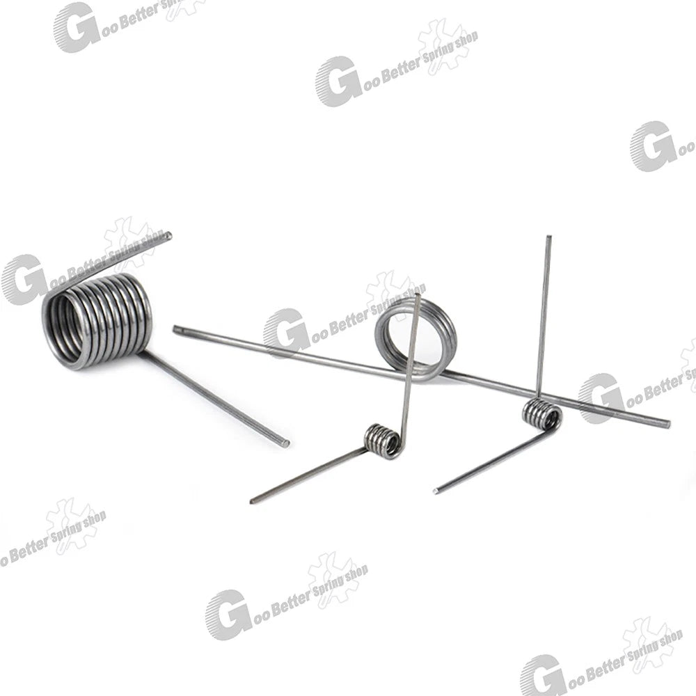 Torsion Spring 3 - 9 Coil (10 pcs), 0.8mm Wire dia, 5 ~ 10mm OD, Left spring Steel - HomeDIYer