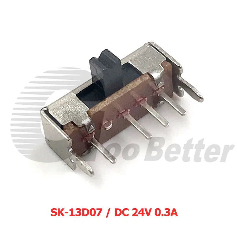 Miniature Slide Switch SPDT 2-Position PCB Mount — SS/SK Series, DC 24V