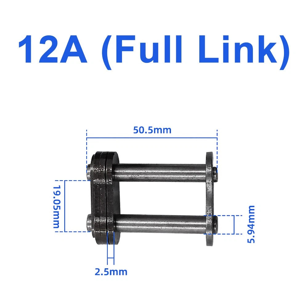 04C to 06C Transmission Drive Chain and Roller Chain Connector Full/Half Buckle