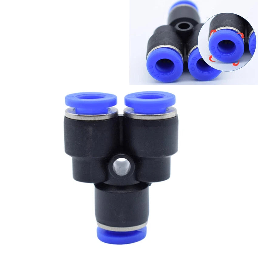 4- 16mm Nylon Pneumatic Push Fit Connector Tube Pipe Joiner Air Water Lines Hose