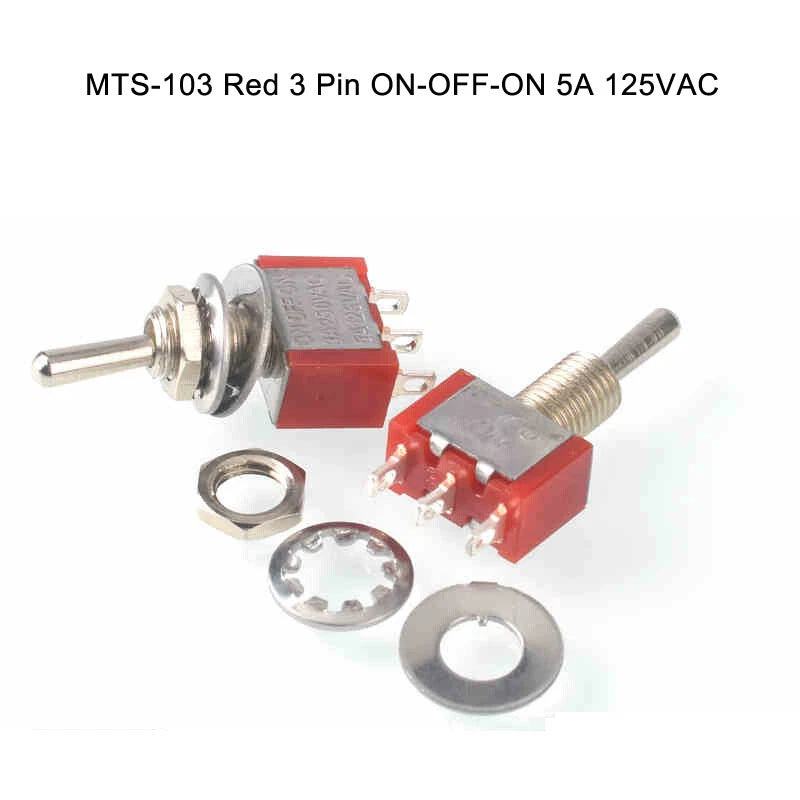 Toggle Switch Heavy Duty ON-OFF ON-ON ON-OFF-ON – MTS E-TEN PS DS438 Series 125VAC 250VAC