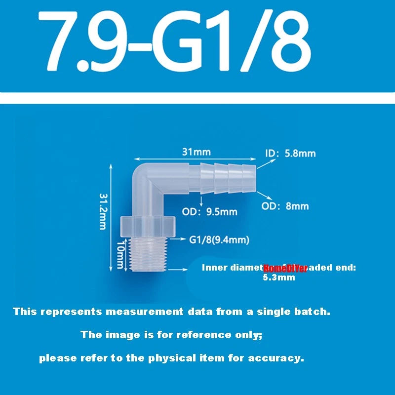 Male Thread Barbed 90° Elbow Hose Connector — Plastic Pipe Fitting with Washer