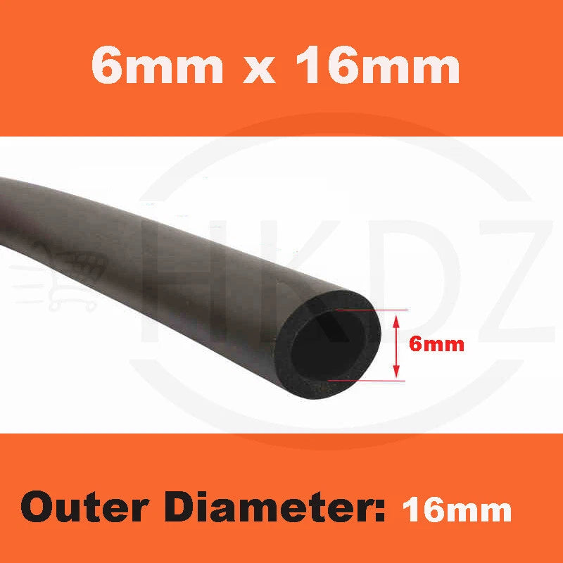 Fitness Equipment Handle Bar Thermal Insulation NBR Rubber Pipe Sponge Foam Tube