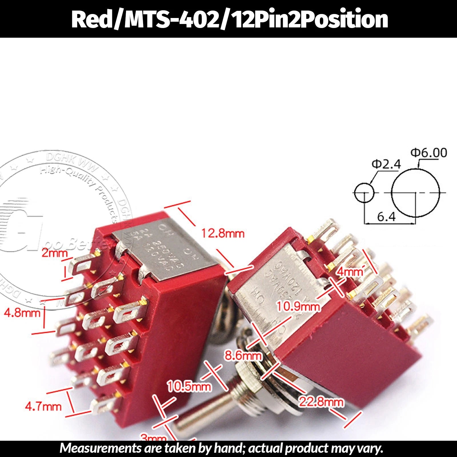 Miniature Toggle Switch — SPST/SPDT, 2–12 Pin, MTS/E-TEN/RLS Series, 79 Types