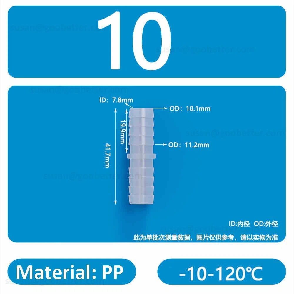 Plastic Barbed Hose Connectors — T-Piece, Elbow & Straight Fittings for Air & Water Lines
