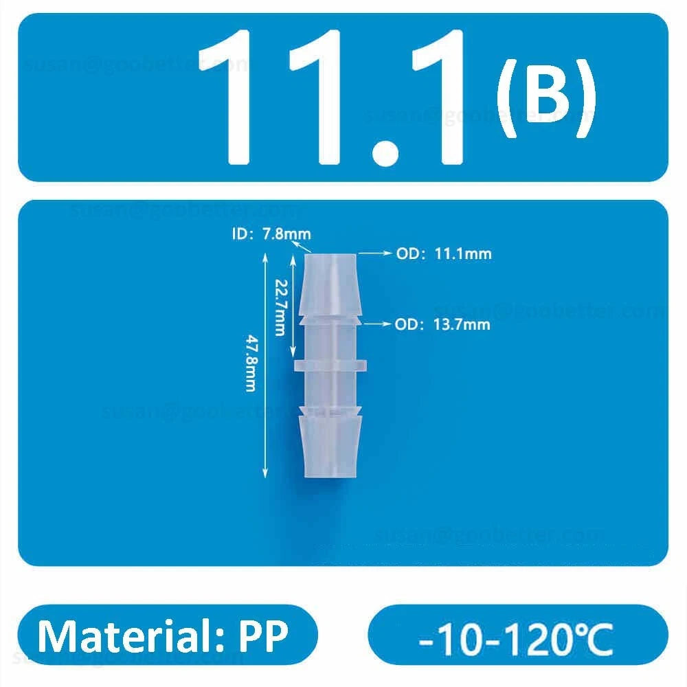 Plastic Barbed Hose Connectors — T-Piece, Elbow & Straight Fittings for Air & Water Lines