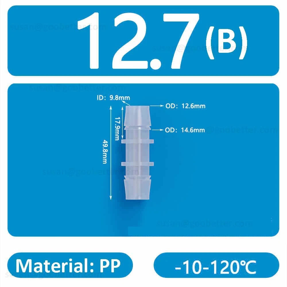 Plastic Barbed Hose Connectors — T-Piece, Elbow & Straight Fittings for Air & Water Lines
