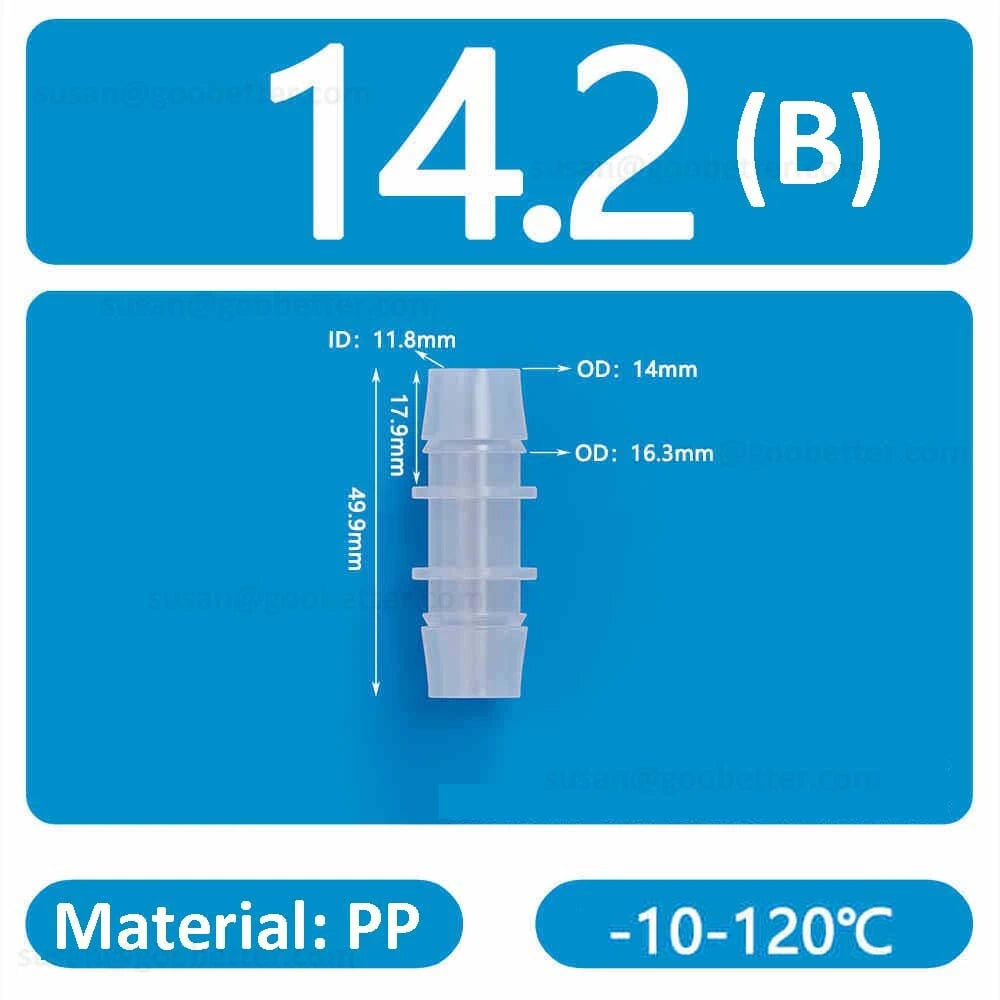 Plastic Barbed Hose Connectors — T-Piece, Elbow & Straight Fittings for Air & Water Lines