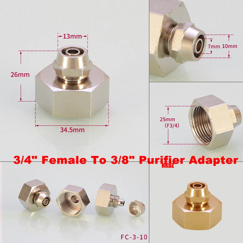 Brass Faucet Adapters Purifier Aerator Water Female Male Fittings Tap Connector