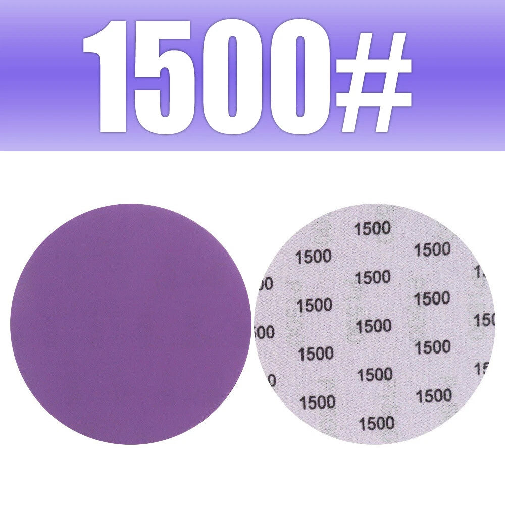 5" 125mm Purple Hook & Loop Sanding Discs 60-10000 Grit | Wet & Dry Sandpaper for Orbital Sanders