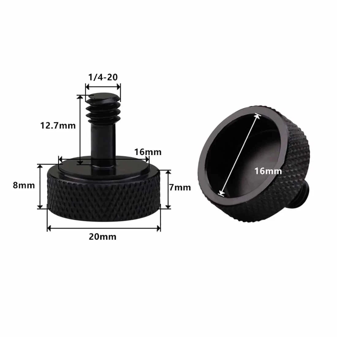 1/4" Camera Thumb Screws – Aluminum Alloy & Stainless Steel Pan Head Adapter Bolts - HomeDIYer