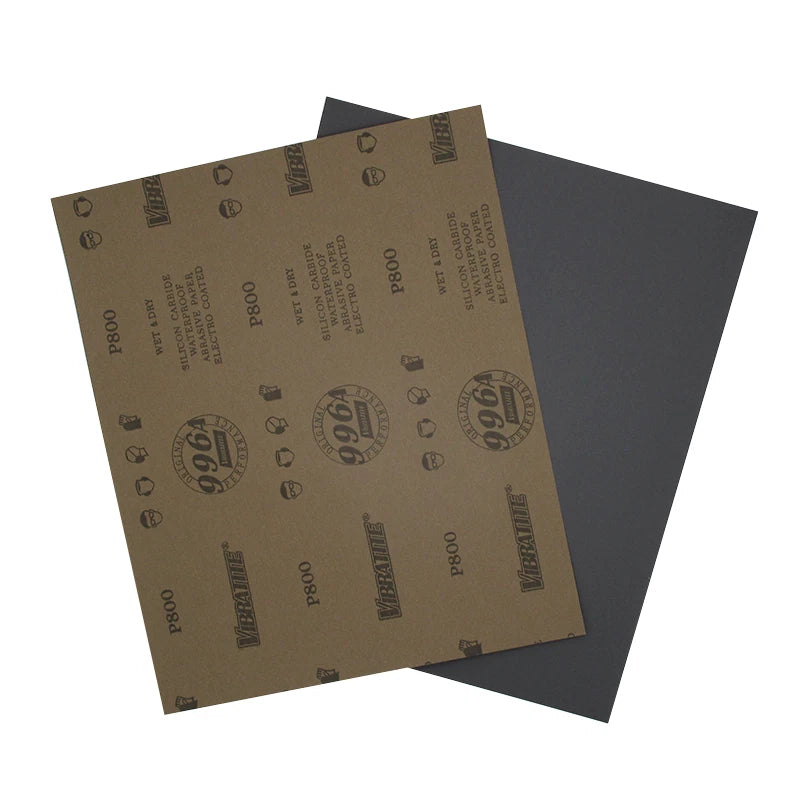 A4 Silicon Carbide Wet & Dry Sandpaper — P60 to P10000 Grit 230x280mm Sheets for Wood Metal Auto