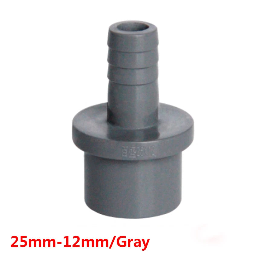 PVC Plastic Pipe Fittings Adapter Connector 20 25mm Sleeve x Hose Nozzle 5-20mm