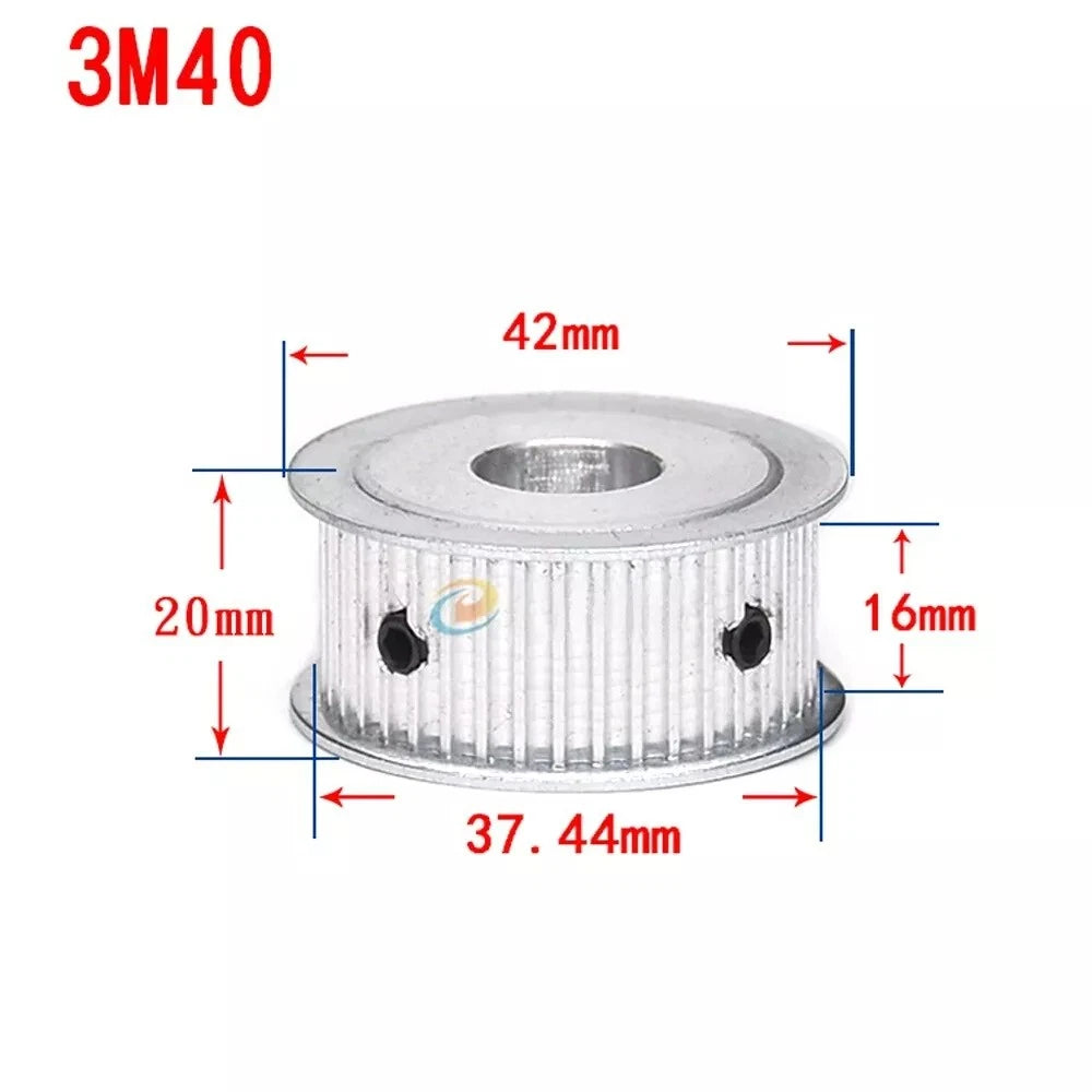 HTD 3M Timing Belt Pulley, for 15mm Wide, Bore 4-25mm, 12-120T, CNC, 3D Printer
