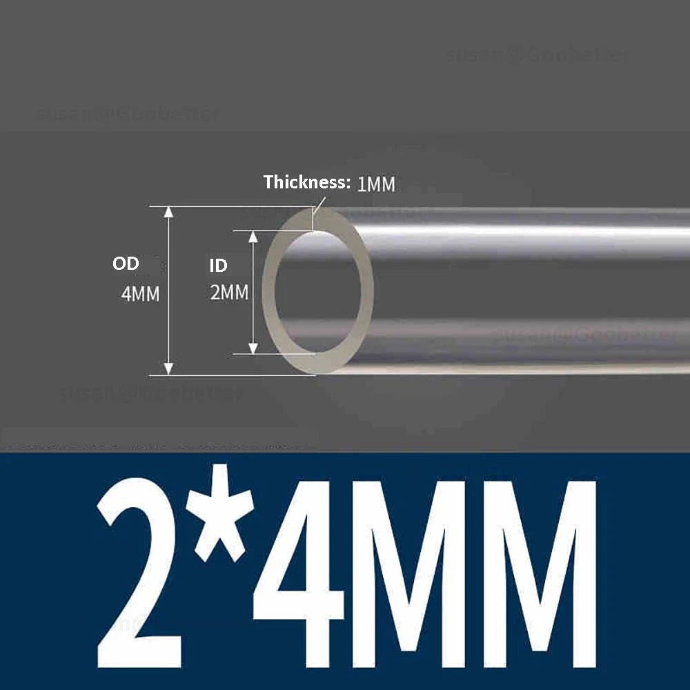 Clear Flexible PVC Tubing — Plastic Hose for Air, Water, Aquarium & Pond