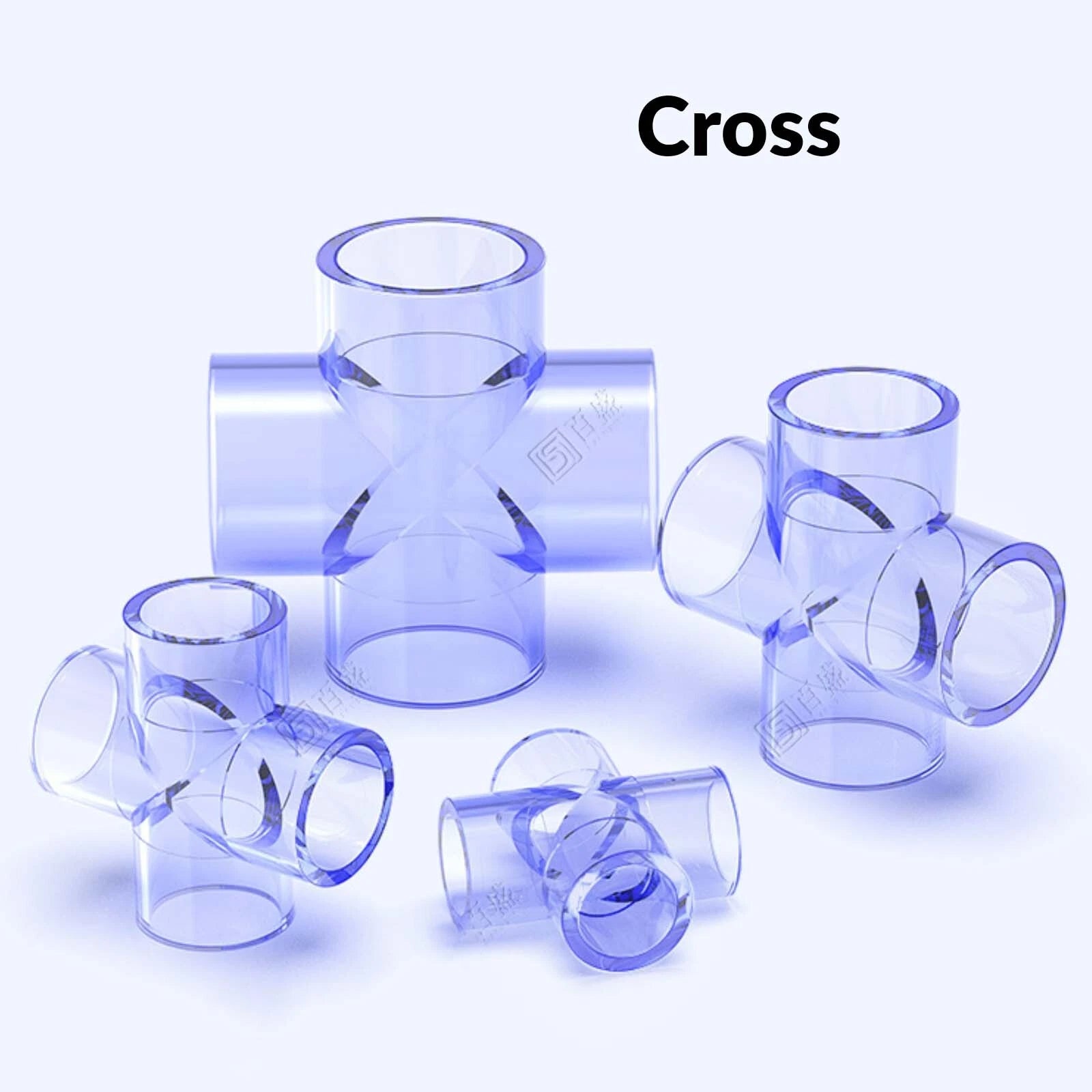 UPVC PVC Clear Plumbing Fittings Pipe For Aquarium Fish Tank Pond Solvent Weld