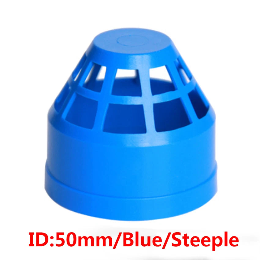 PVC Water Filter Net Cap Pipe Fittings ID 32mm-110mm for Aquarium Fish Tank DIY