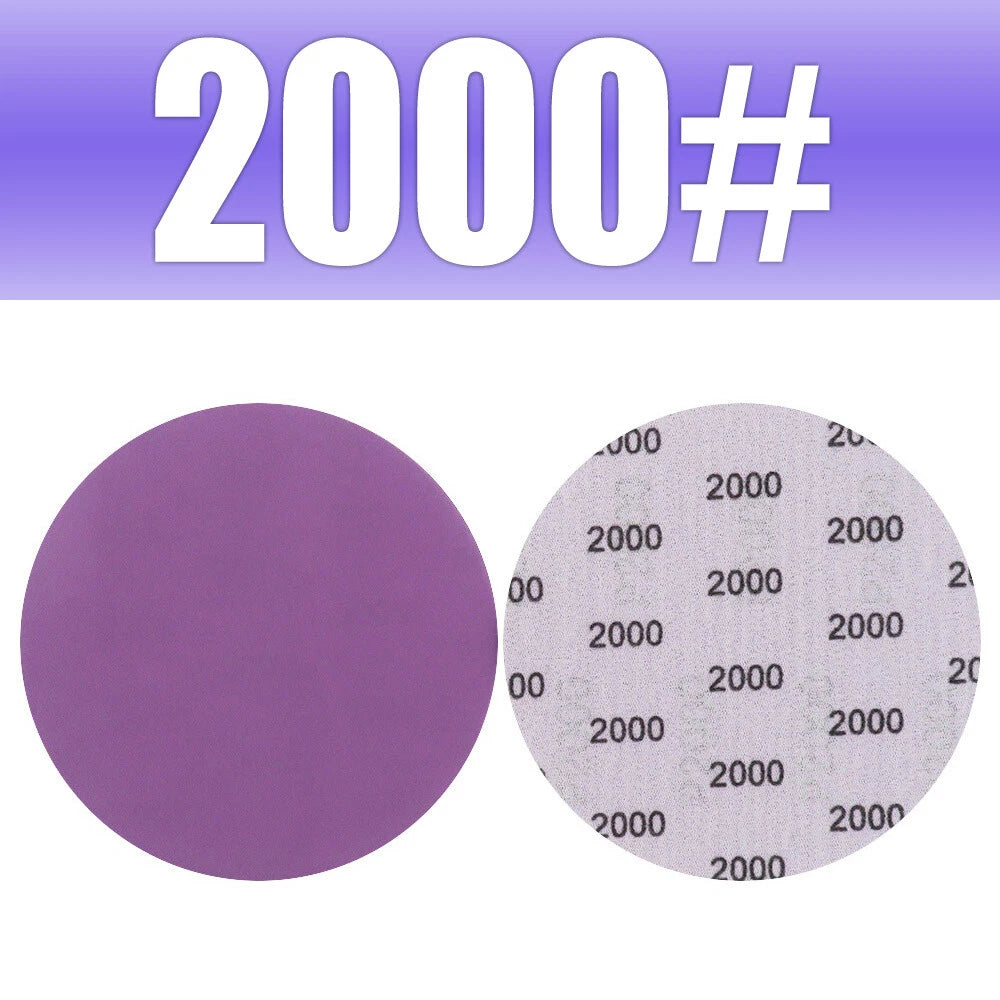 5" 125mm Purple Hook & Loop Sanding Discs 60-10000 Grit | Wet & Dry Sandpaper for Orbital Sanders