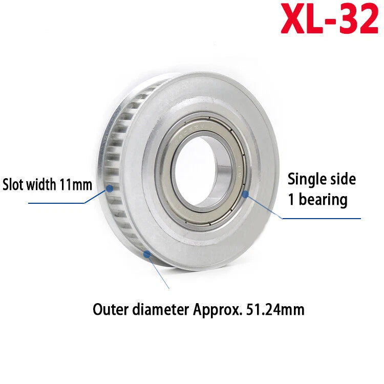 XL Idler Timing Pulley Double Side Bearing Timing Belt For Width 11mm - 16mm