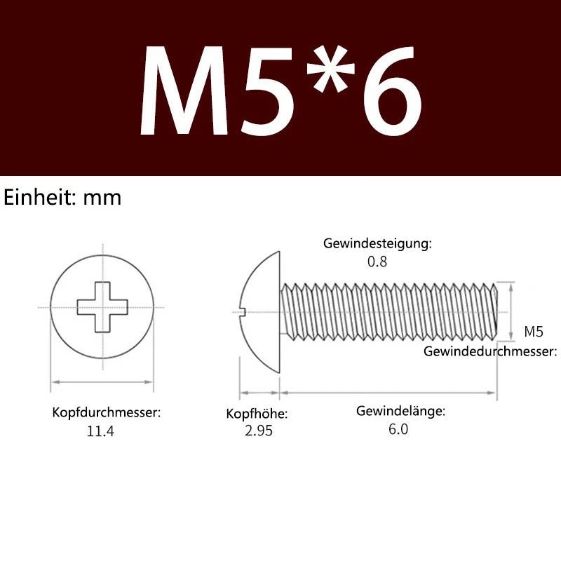 M3 M4 M5 Aluminum Phillips Truss Head Screws DIN 7983 – Metric Machine Bolts - HomeDIYer