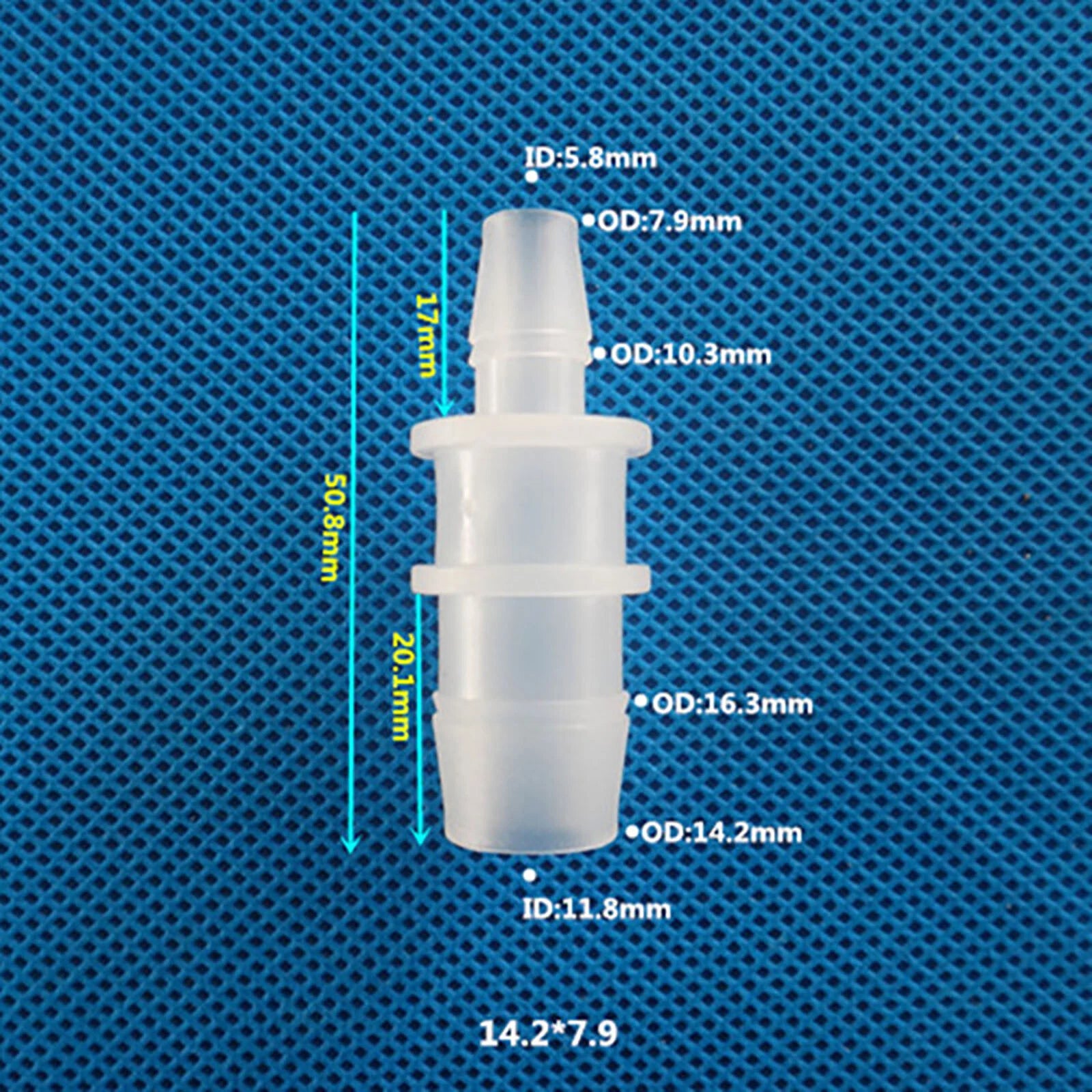 Reducing Coupling Straight Hose Pipe Plastic Adapter Fittings Connector Joint