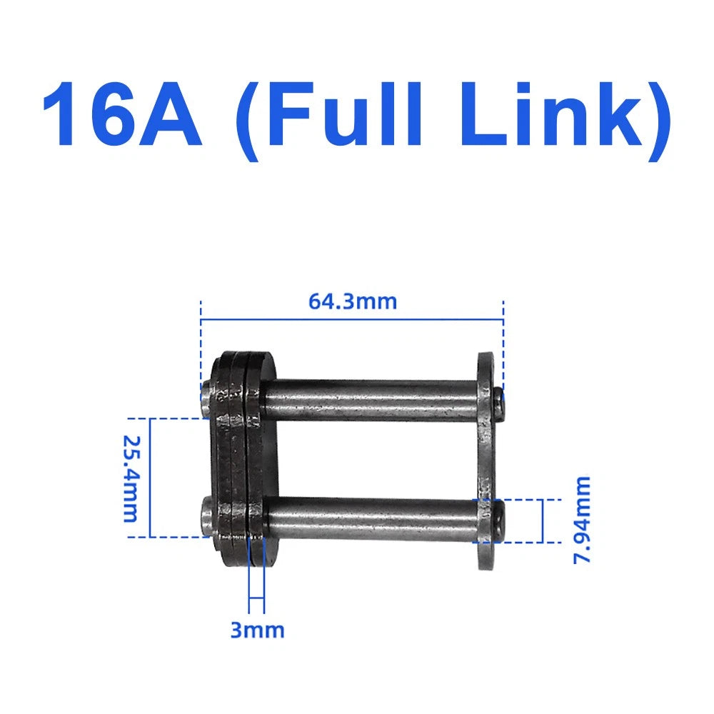 Double Roller Duplex Chain Offset Connecting Link Full/Half Link 06B 08B 10A-32A