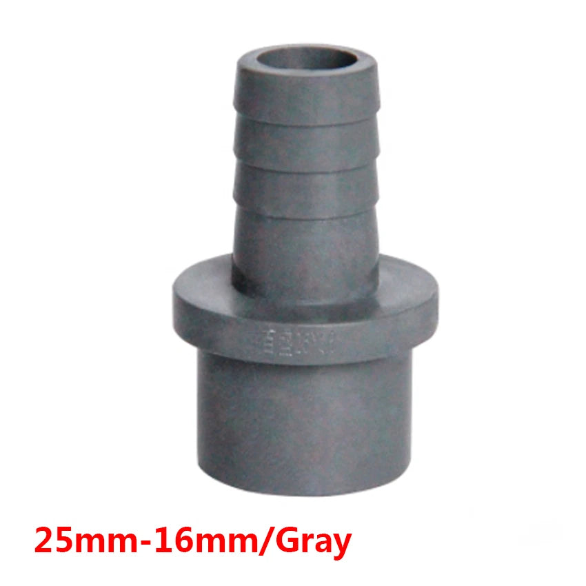 20mm 25mm PVC Pipe Connector Fittings Adapter to Hose OD 5 8 10 12 14 16 18 20mm