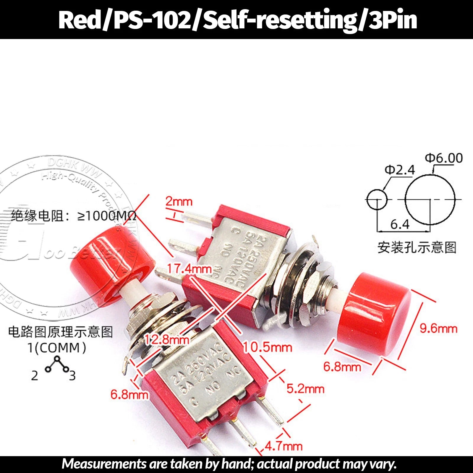 Miniature Toggle Switch — SPST/SPDT, 2–12 Pin, MTS/E-TEN/RLS Series, 79 Types