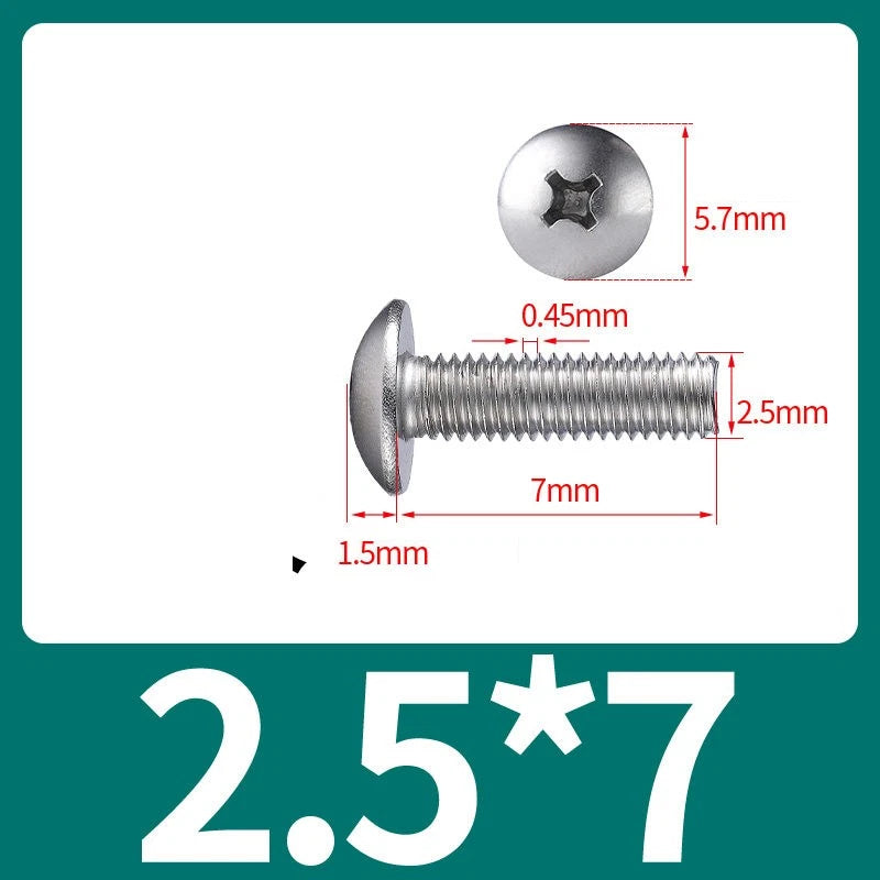 Phillips Flat Head Machine Screws M2-M8 | A2/A4 Stainless Steel