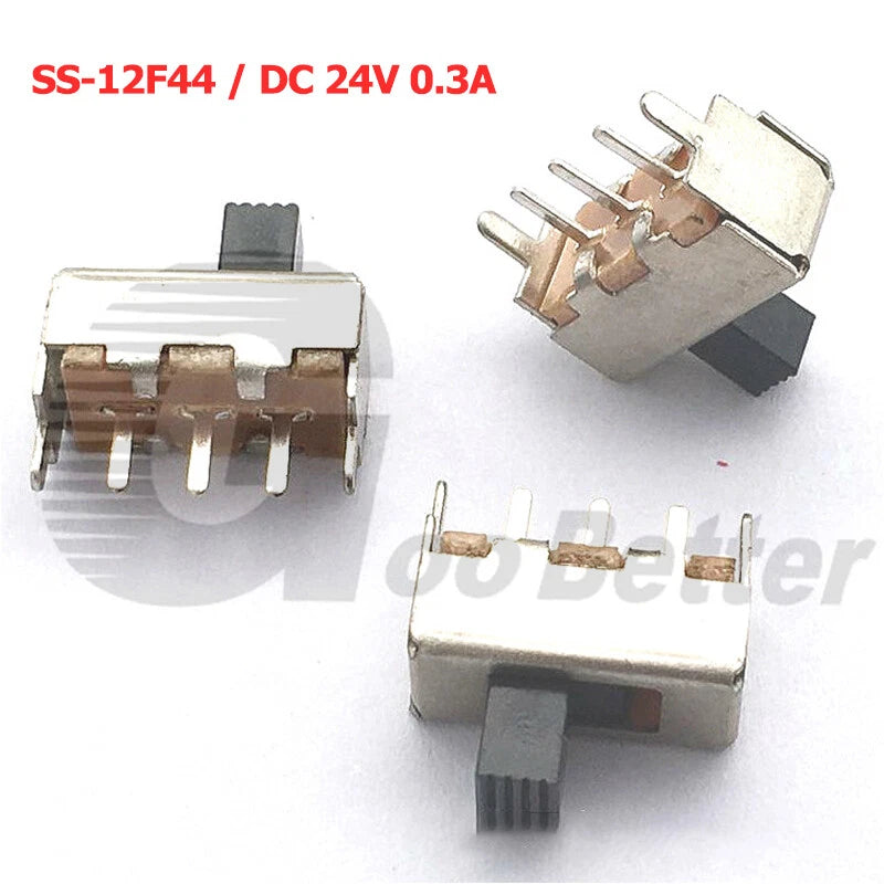 Miniature Slide Switch SPDT 2-Position PCB Mount — SS/SK Series, DC 24V
