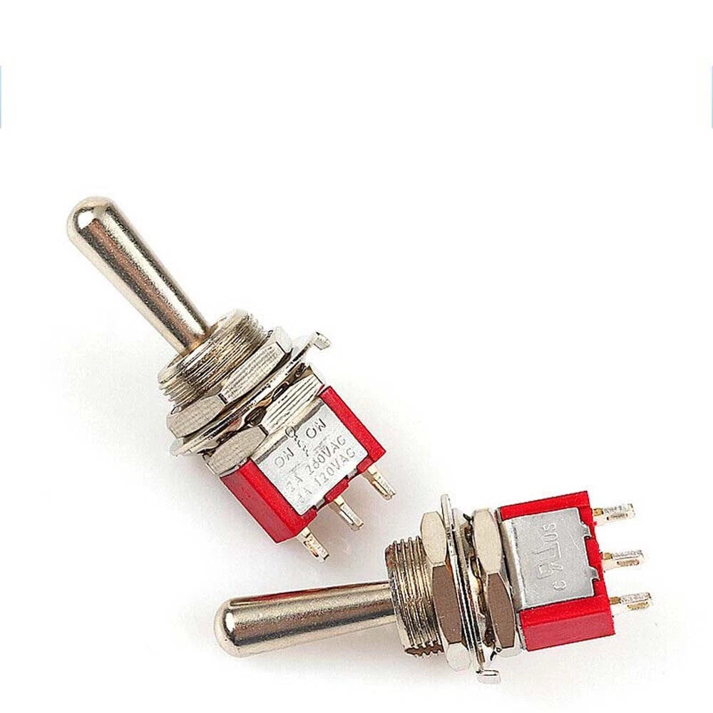 MTS PS Series Mini Toggle Switch — 3/6/9/12 Pin, 2-Way & 3-Way, Latching & Self-Resetting
