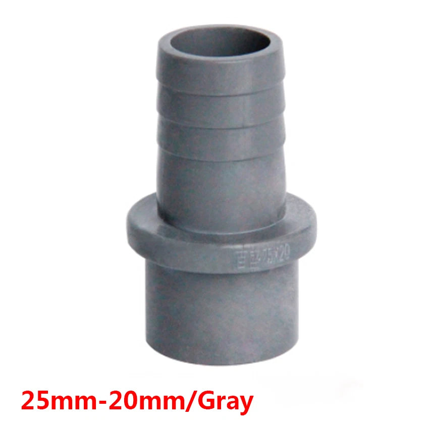 PVC Plastic Pipe Fittings Adapter Connector 20 25mm Sleeve x Hose Nozzle 5-20mm