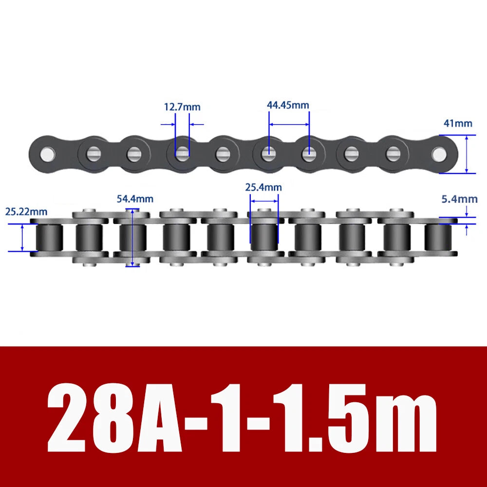 Roller Chain Single Row-Double Row Transmission Chain Manganese Steel 04C 06B