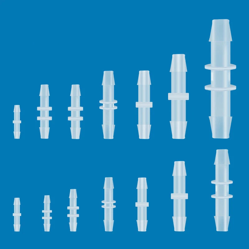 Plastic Hose Barb Fittings — Straight, Reducer, L, T, Y-Shape Pagoda Connectors