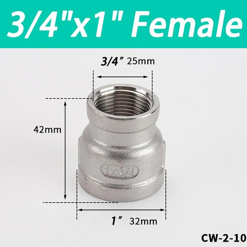Stainless Steel BSP Pipe Fittings — Plug, Nipple, Elbow, T-Piece & More (1/8" to 4")
