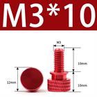 M3 M4 Anodized Aluminum Thumb Screws — Knurled Head Hand Bolts for PC Case, Fishing Rigs & DIY Projects