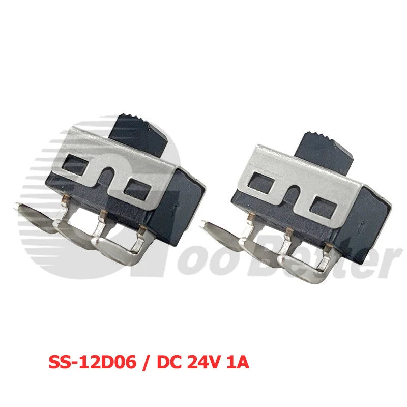 Miniature Slide Switch SPDT 2-Position PCB Mount — SS/SK Series, DC 24V