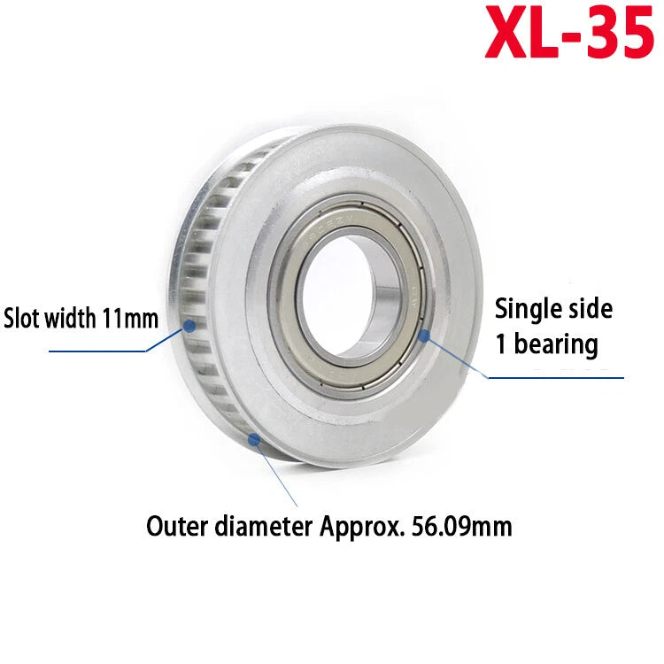 XL Idler Timing Pulley Double Side Bearing Timing Belt For Width 11mm - 16mm