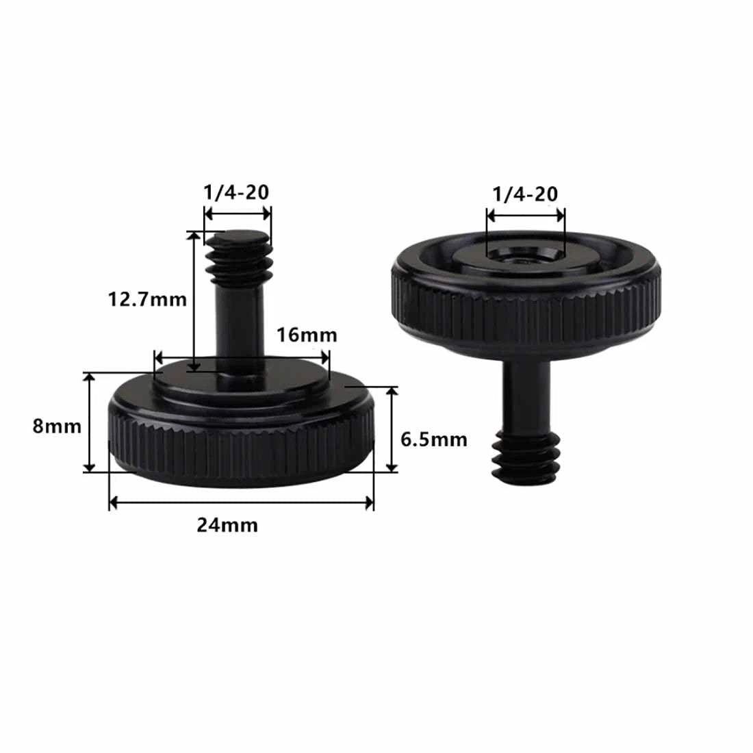 1/4" Camera Thumb Screws – Aluminum Alloy & Stainless Steel Pan Head Adapter Bolts - HomeDIYer