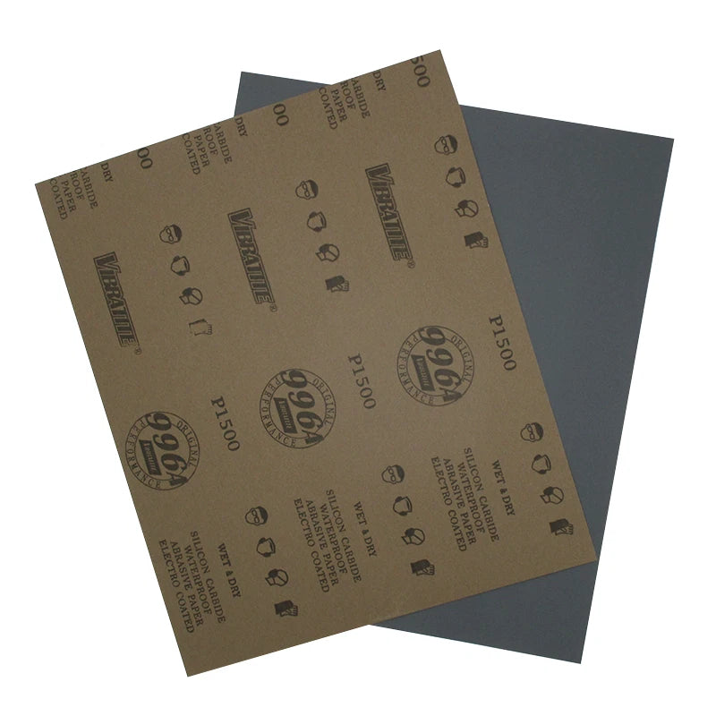 A4 Silicon Carbide Wet & Dry Sandpaper — P60 to P10000 Grit 230x280mm Sheets for Wood Metal Auto