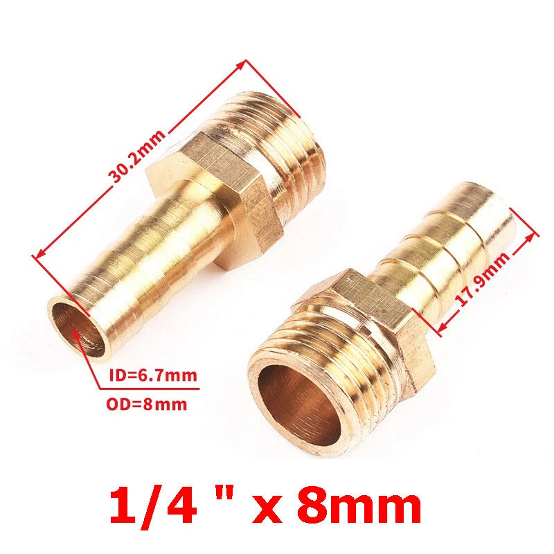 BSP Hose Barb Fittings — Y-Piece, T-Piece, Straight & Elbow Connectors