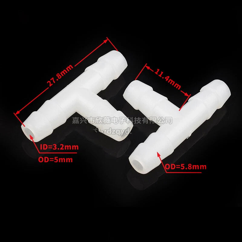 Plastic Hose Pipe Connector Reducing Fitting Plastic Barbed Fuel Water Vacuum