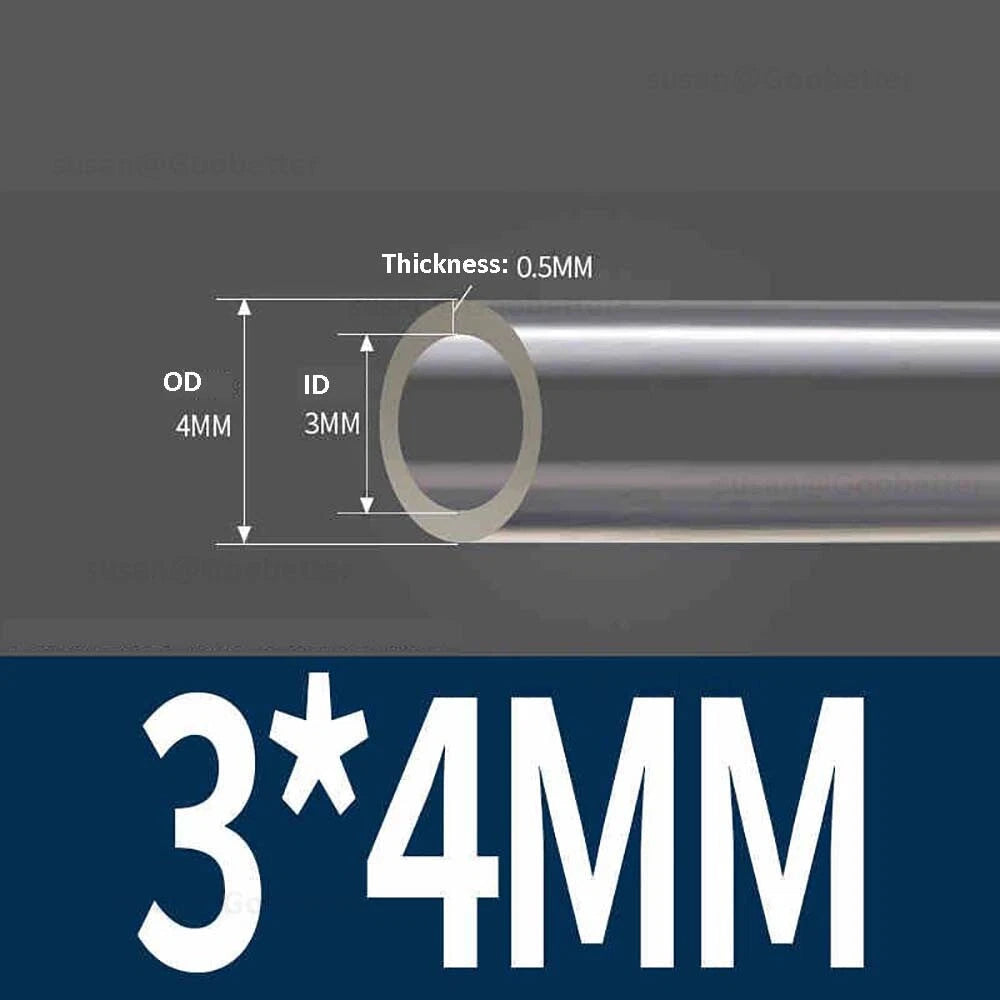 Clear Flexible PVC Tubing — Plastic Hose for Air, Water, Aquarium & Pond