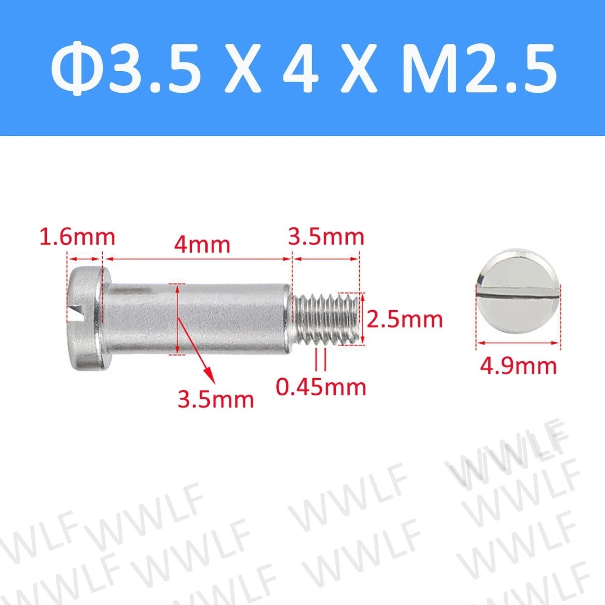 A2 Stainless Steel Slotted Shoulder Bolts DIN 923 | Step Stripper Bolts M1.6–M10 - HomeDIYer