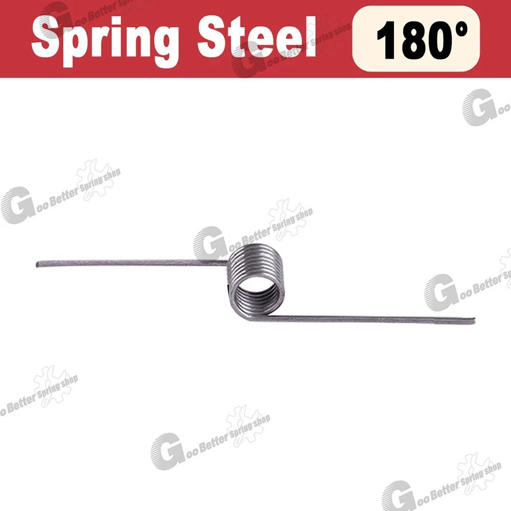 Torsion Spring 3 - 9 Coil (10 pcs), 0.8mm Wire dia, 5 ~ 10mm OD, Left spring Steel - HomeDIYer